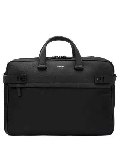 FERRAGAMO CROSSBODY BAGS BLACK