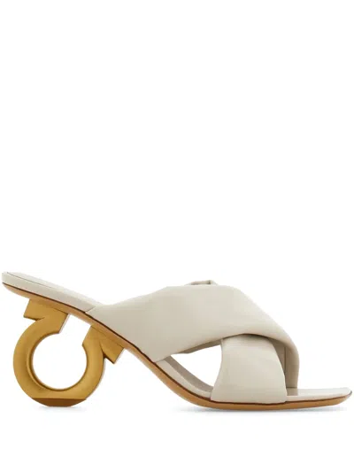 FERRAGAMO CROSSOVER-STRAP SANDALS