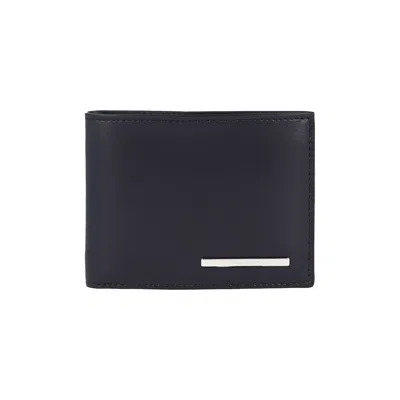 Pre-owned Ferragamo Crosta Bifold Wallet 'blue' | Men's Size Onesize