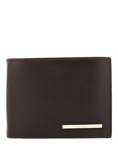 Ferragamo Crosta Bifold Wallet In Brown
