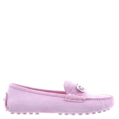 Ferragamo Crosta Gancini Ornament Driver In Purple