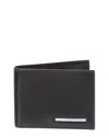 Ferragamo Crosta Leather Bifold Wallet In Black