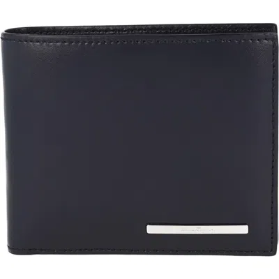 Ferragamo Crosta Polo Bifold Wallet In Blue