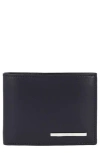 Ferragamo Crosta Polo Bifold Wallet In Blue