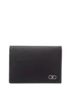 Ferragamo Crosta Toledo Leather Wallet In Black