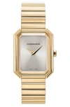 Ferragamo Crystal Watch, 27mm X 34mm In Ip Yellow Gold