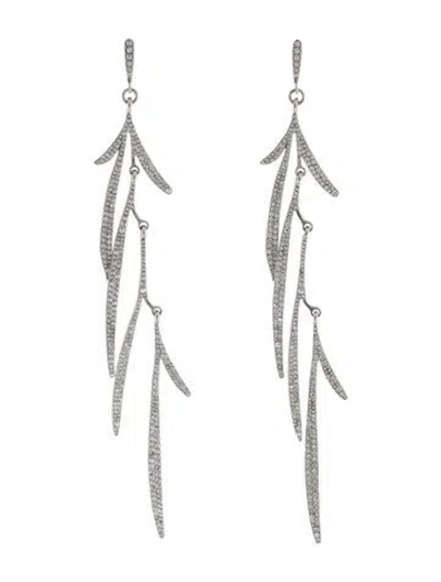 Pre-owned Ferragamo Crystal Drop Earrings In Multi