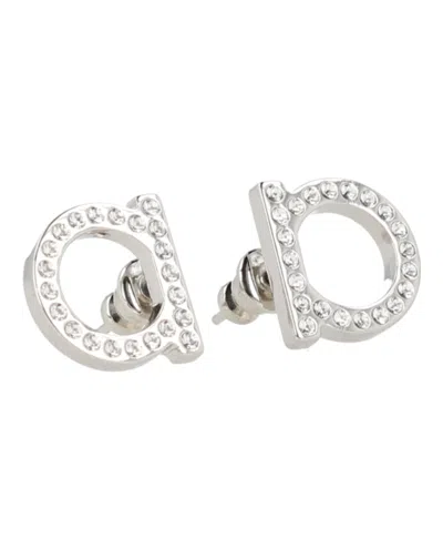 Ferragamo Crystal-embellished Bijoux Earrings In Neutral