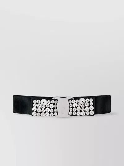 FERRAGAMO CRYSTAL-EMBELLISHED HAIR CLIP