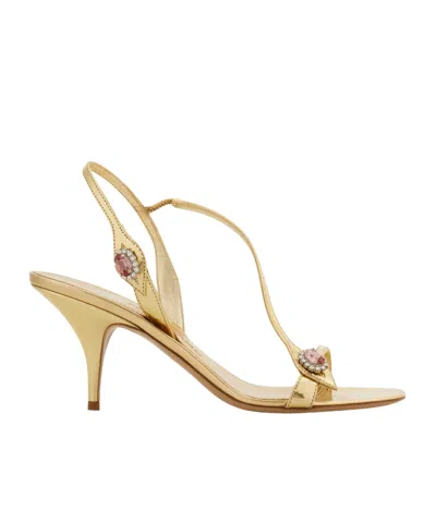 FERRAGAMO SIBILLA LEATHER SANDALS