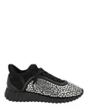 Ferragamo Woman Sneakers Black Size 7.5 Textile Fibers In Black