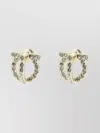 Ferragamo Crystal Embellished Stud Earrings