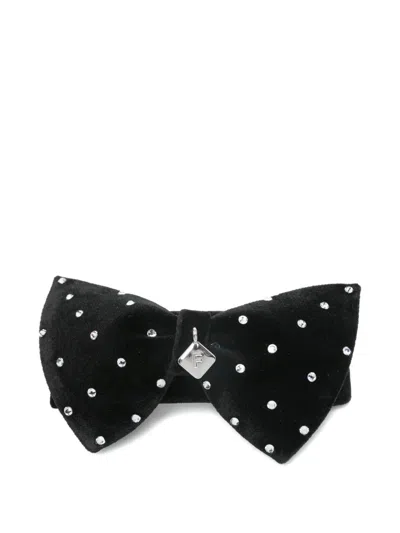 Ferragamo Crystal-embellishment Hair Clip In Black