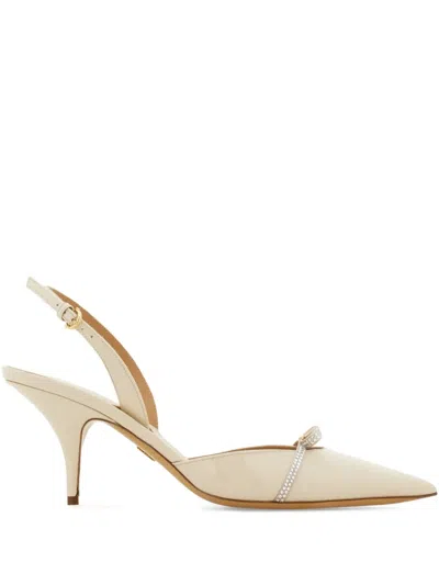 Ferragamo Crystal-embellishment Slingback Pumps In Multi