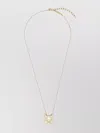 Ferragamo Crystal Four Gancini Pendant Necklace