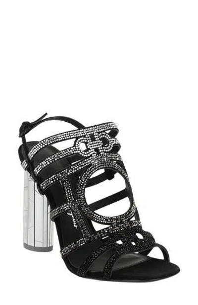 FERRAGAMO FERRAGAMO CRYSTAL HEEL SANDAL