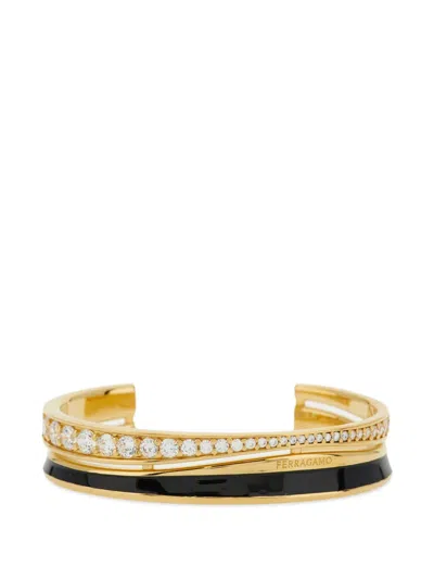 FERRAGAMO CRYSTAL-INSET BANGLE