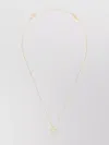 Ferragamo Gold-colored Necklace With Gancini Charm In Neutrals