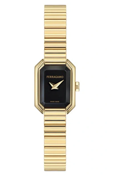 Ferragamo Crystal Tank Petite 20mm In Gold