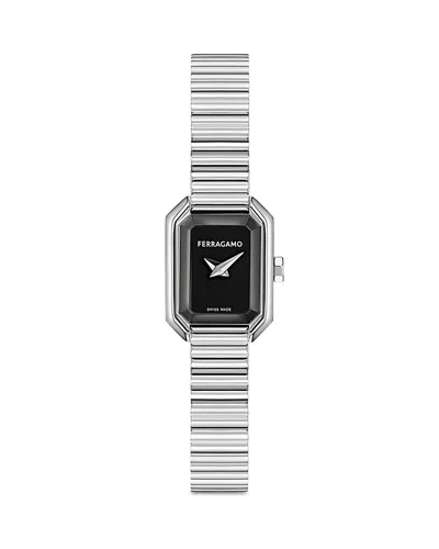 Ferragamo Crystal Petite Watch, 15mm X 20mm In Gray