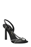 Ferragamo Jole X5 Crystal Embellished Heels In Black