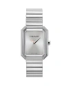 Ferragamo Crystal Tank 33.5mm In Silver