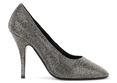 Pre-owned Ferragamo Crystalembellished Pumps (women's) Sneakers In Gray