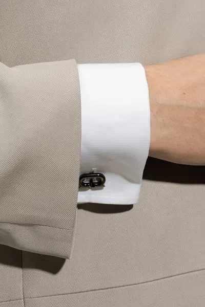 Ferragamo Cuff Links In Gray