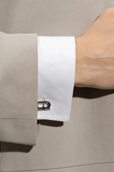 Ferragamo Cuff Links In Silver
