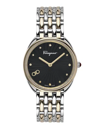 Ferragamo Cuir Bracelet Watch In Multi