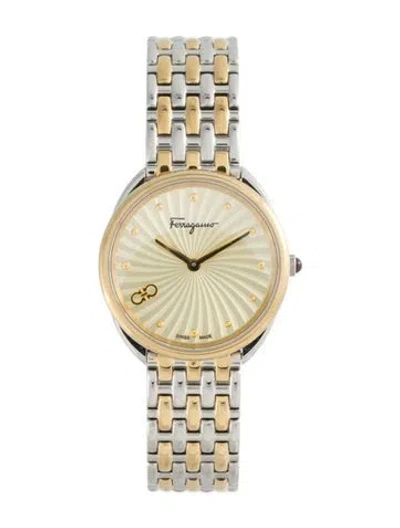 Pre-owned Ferragamo Cuir Watch, 34mm In Multi