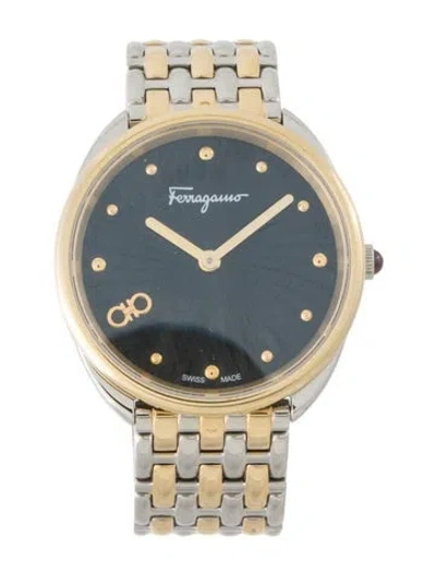 Pre-owned Ferragamo Cuir Watch, 34mm In Multi