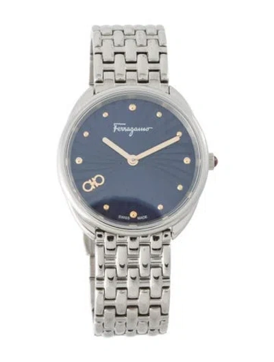 Pre-owned Ferragamo Cuir Watch, 34mm In Multi