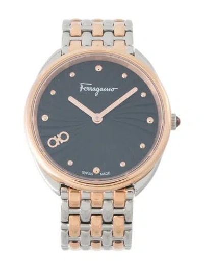 Pre-owned Ferragamo Cuir Watch, 34mm In Multi