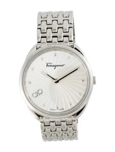 Pre-owned Ferragamo Cuir Watch, 34mm In Multicolor