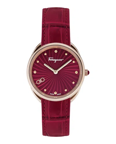 Ferragamo Cuir Watch In Multi