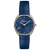 Ferragamo Cuir Women's Watch In Blue