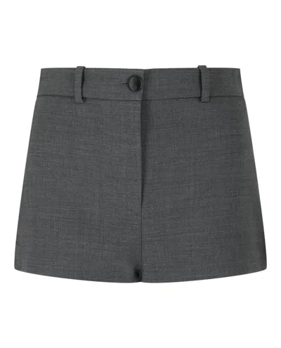 Ferragamo Culotte Shorts In Gray