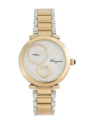 Pre-owned Ferragamo Cuore Watch, 39mm In Multi