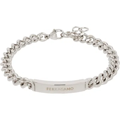 Ferragamo Curb Chain Bracelet In Transparent