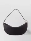 Shop Ferragamo Curved Leather Shoulder Bag