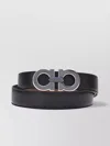 Ferragamo Customizable Reversible Gancini Belt In Black