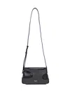 Ferragamo Cut-out Detailing Leather Mini Bag In Nero