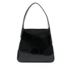Ferragamo Cut-out Leather Shoulder Bag In Black