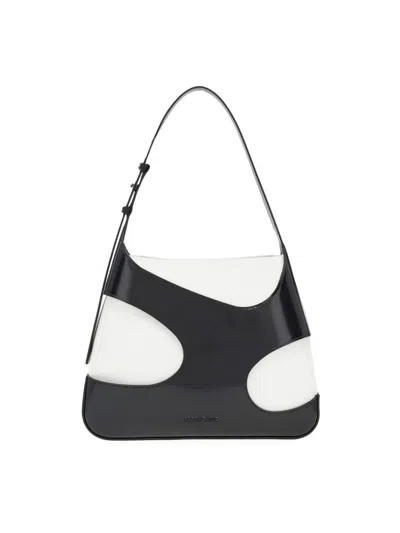 Ferragamo Cut Out Detail Shoulder Bag In White