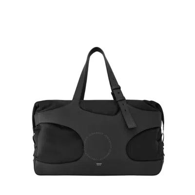 Ferragamo Cut-out Detailing Duffle Bag In Black