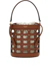 Ferragamo Cut-out Leather Bucket Bag