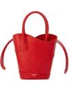 Ferragamo Red Leather Handbag In Red