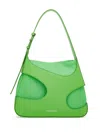 Ferragamo Shoulder Bag With Cut-out Detailing (m) In Green