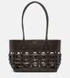 Ferragamo Cut-out Leather Tote Bag In Brown